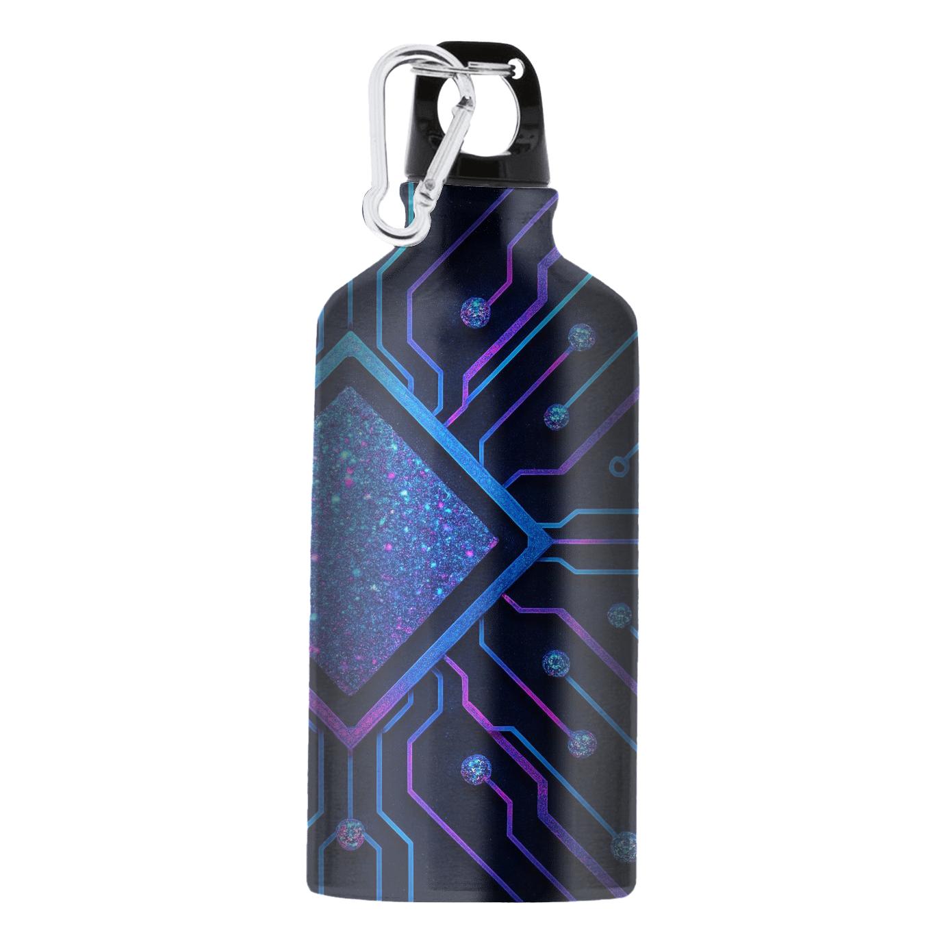 Neon Prism Glitter Circuit athletic sports bottles