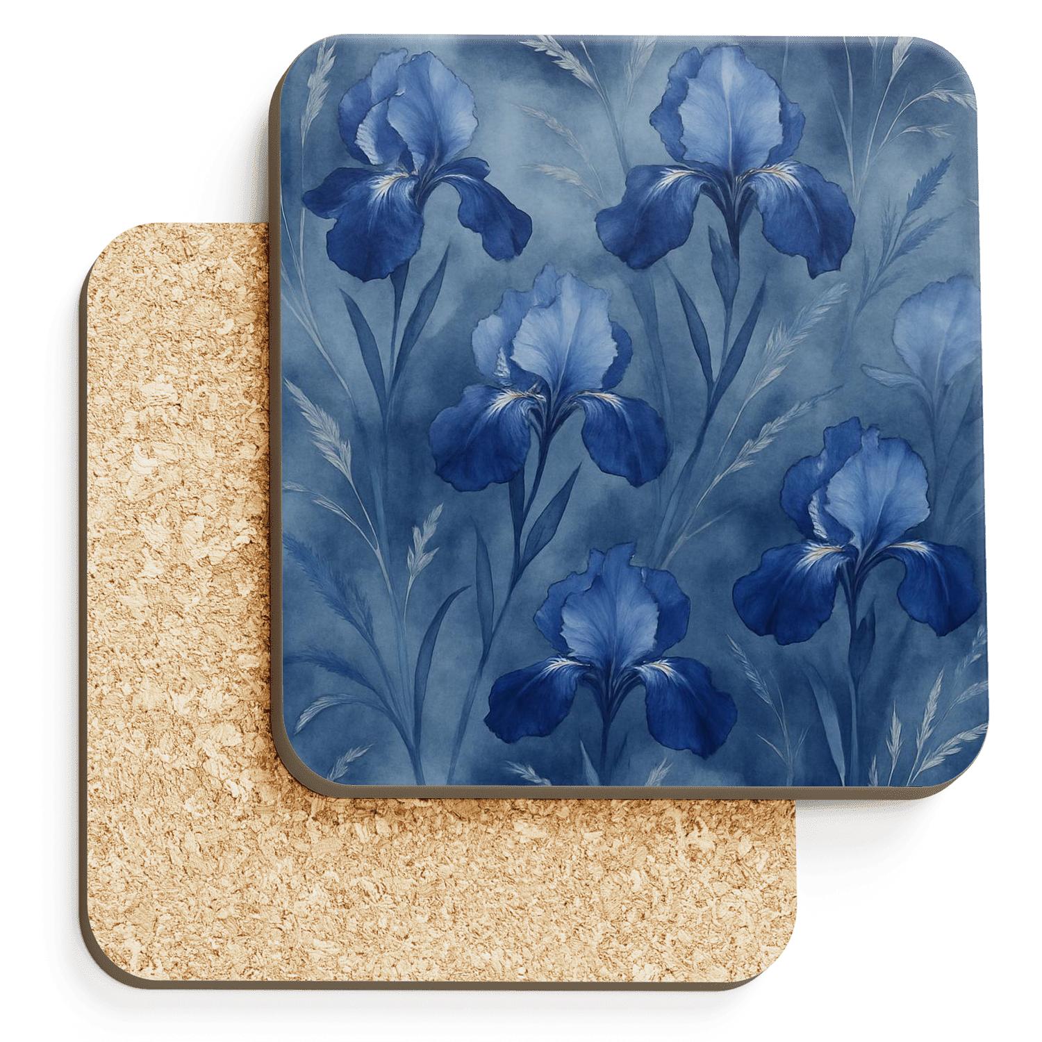 Moonlit Iris Mist absorbent drink coasters
