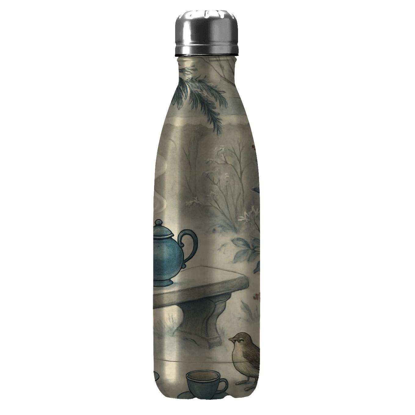 Winter Tea Garden Frost travel water bottles