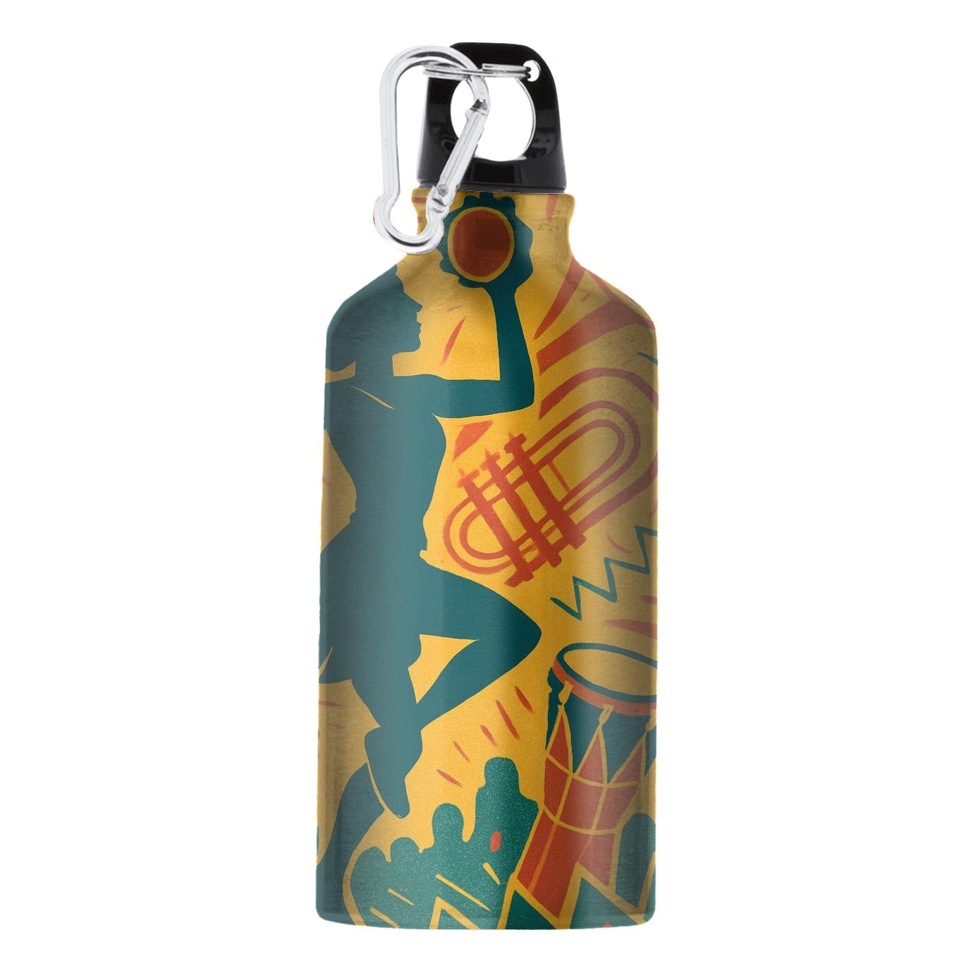 Afrobeat Carnival Rhythm Collage custom sports bottles