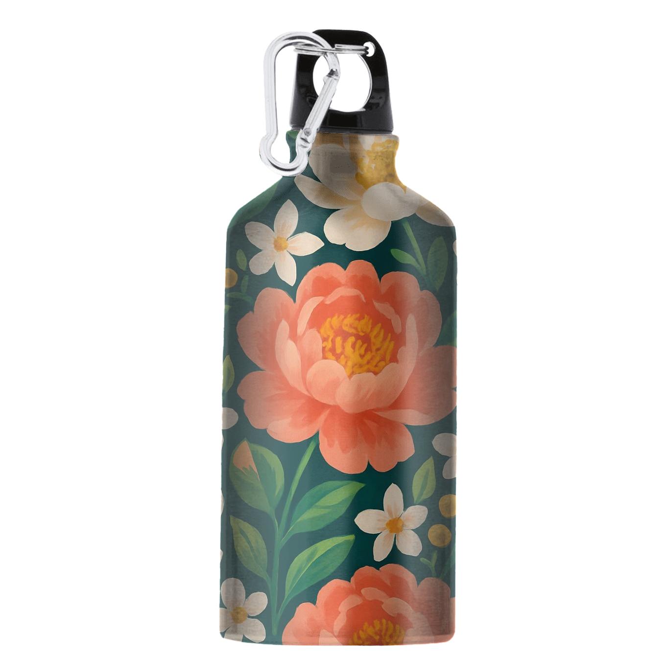 Citrus Peony Sunrise personalized sports bottles