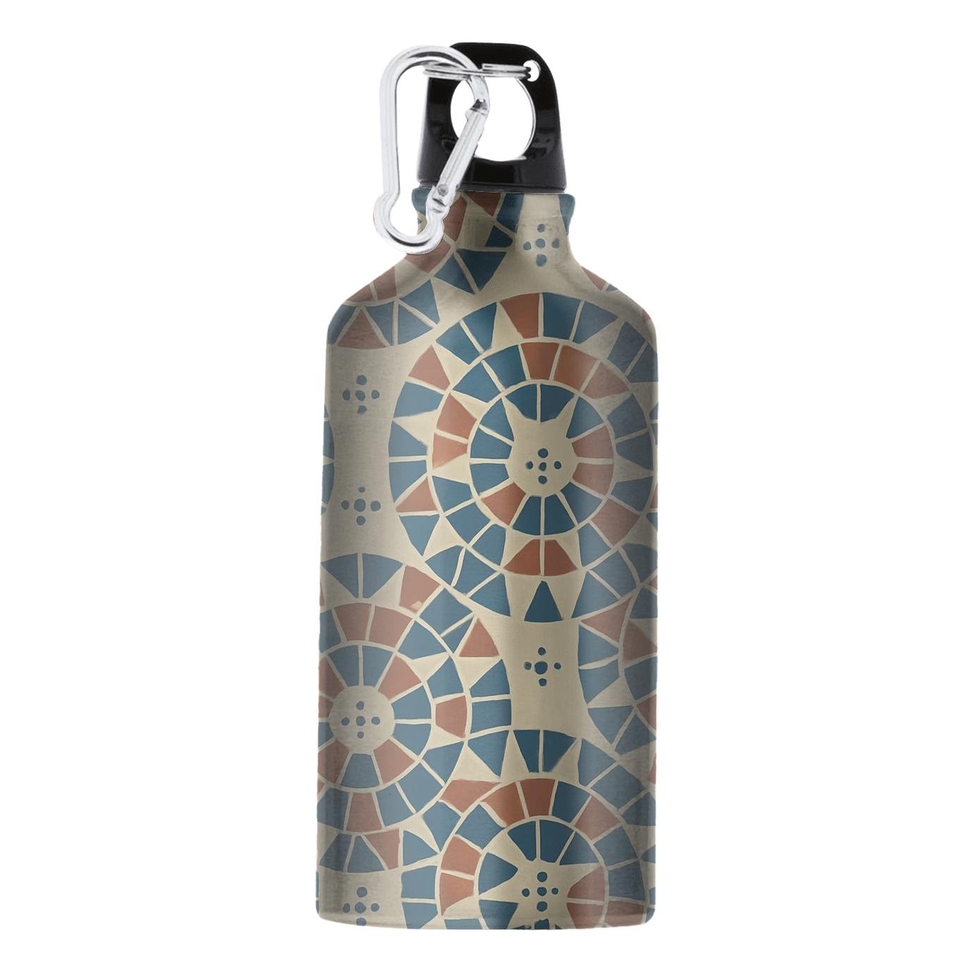 Sun Dial Triangle Mosaic With Dot Rosettes personalized sports bottles