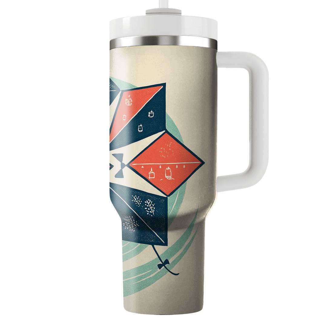 Kite Mandala Of The New Year Tide tumblers with lids