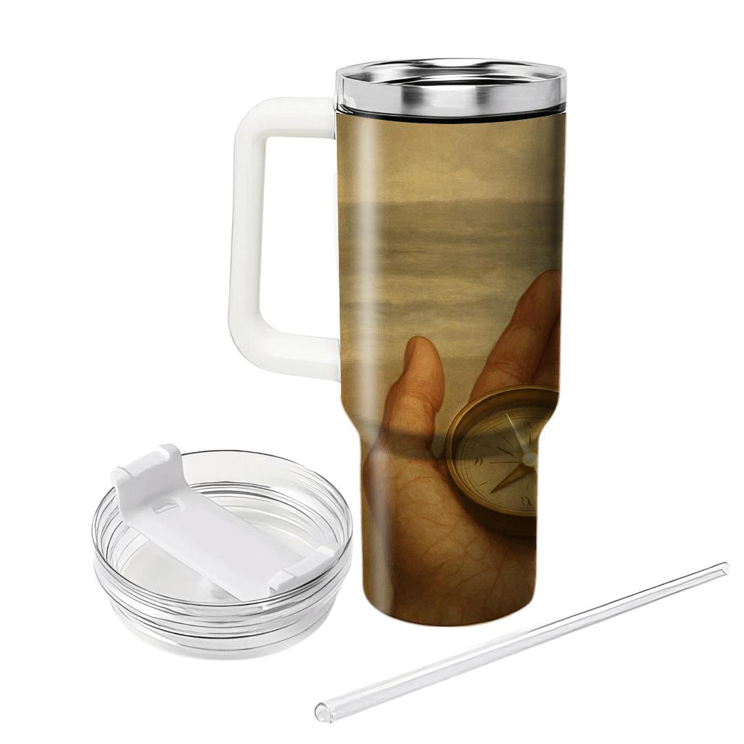 The Compass In Her Palm: Direction Drawn From Gentle Sacrifice insulated tumblers