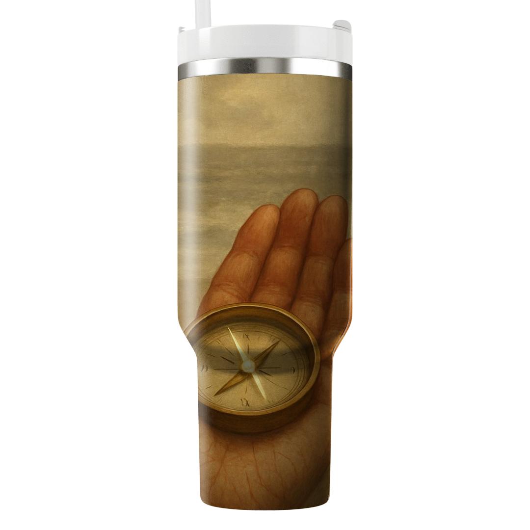 The Compass In Her Palm: Direction Drawn From Gentle Sacrifice insulated tumblers
