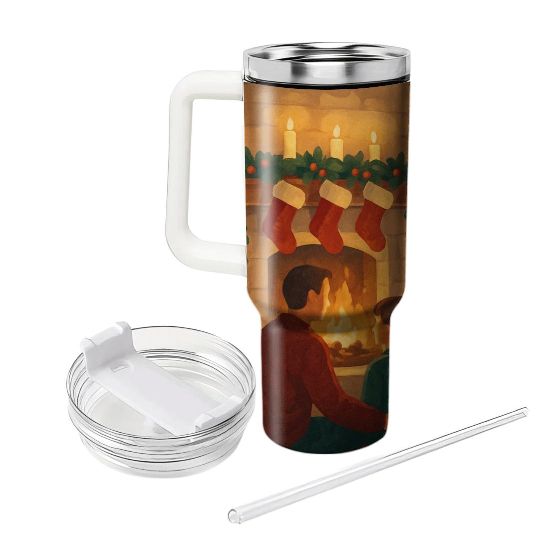 Hearthside Stocking Circle personalized tumblers