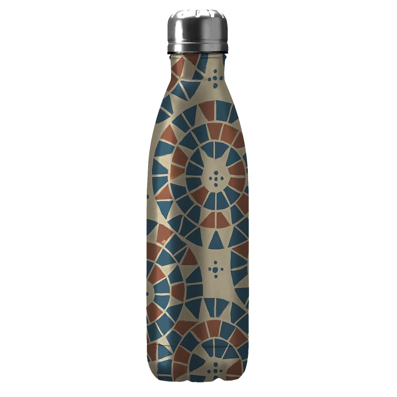 Sun Dial Triangle Mosaic With Dot Rosettes decorative water bottles
