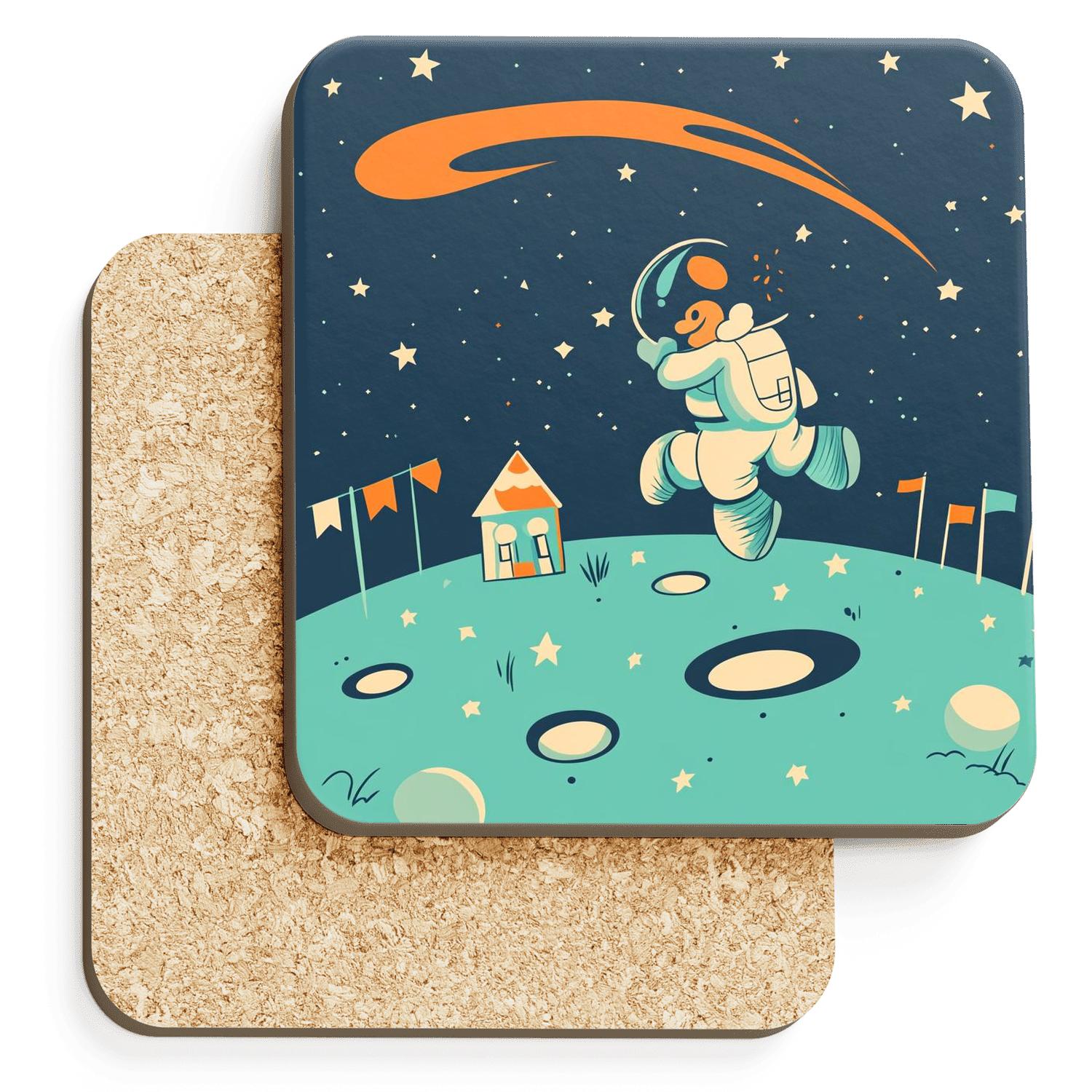 Goofy Space Camp Comet Hop Disney Inspired personalized drink coasters