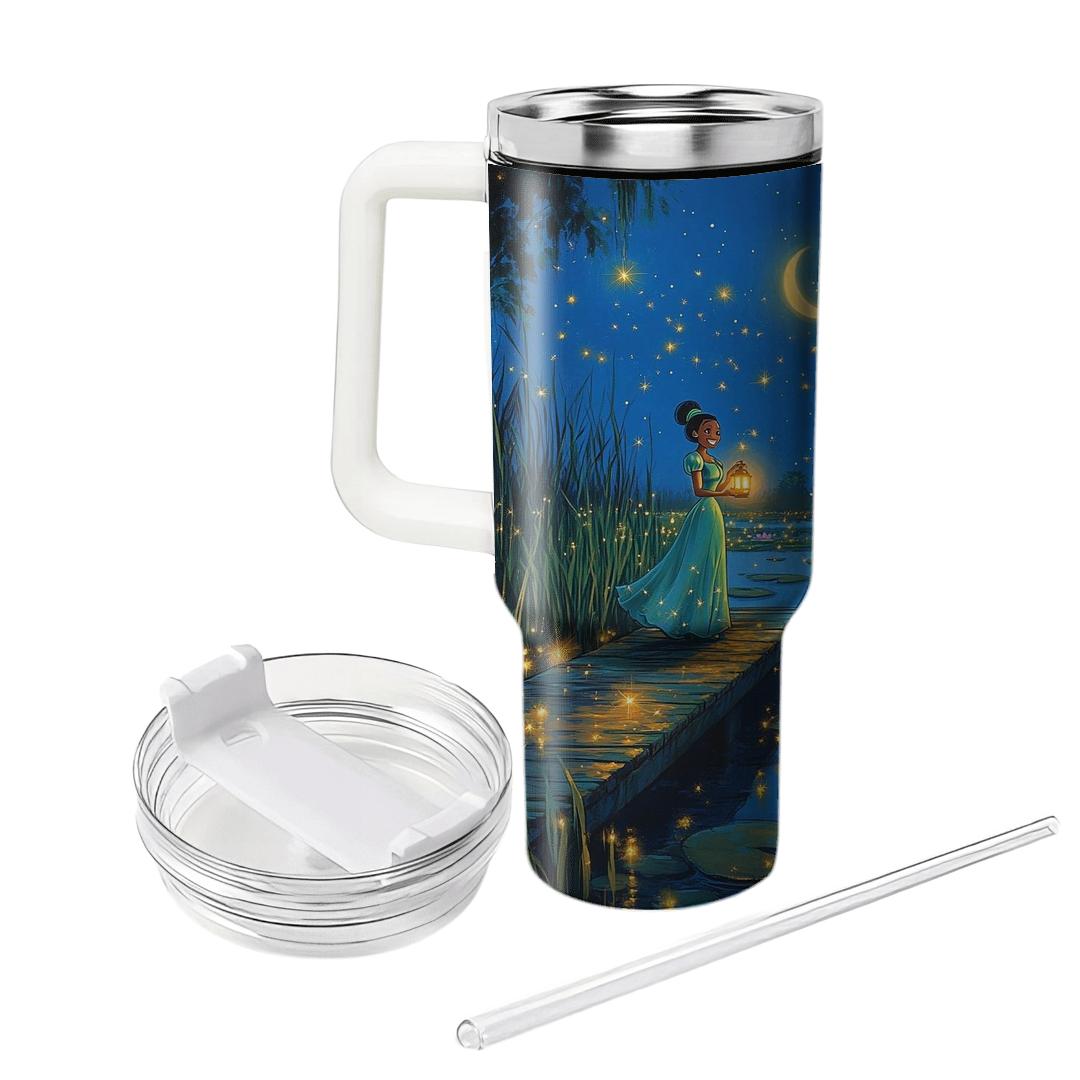 Princess Tiana Bayou Star Garden Disney Inspired travel tumblers