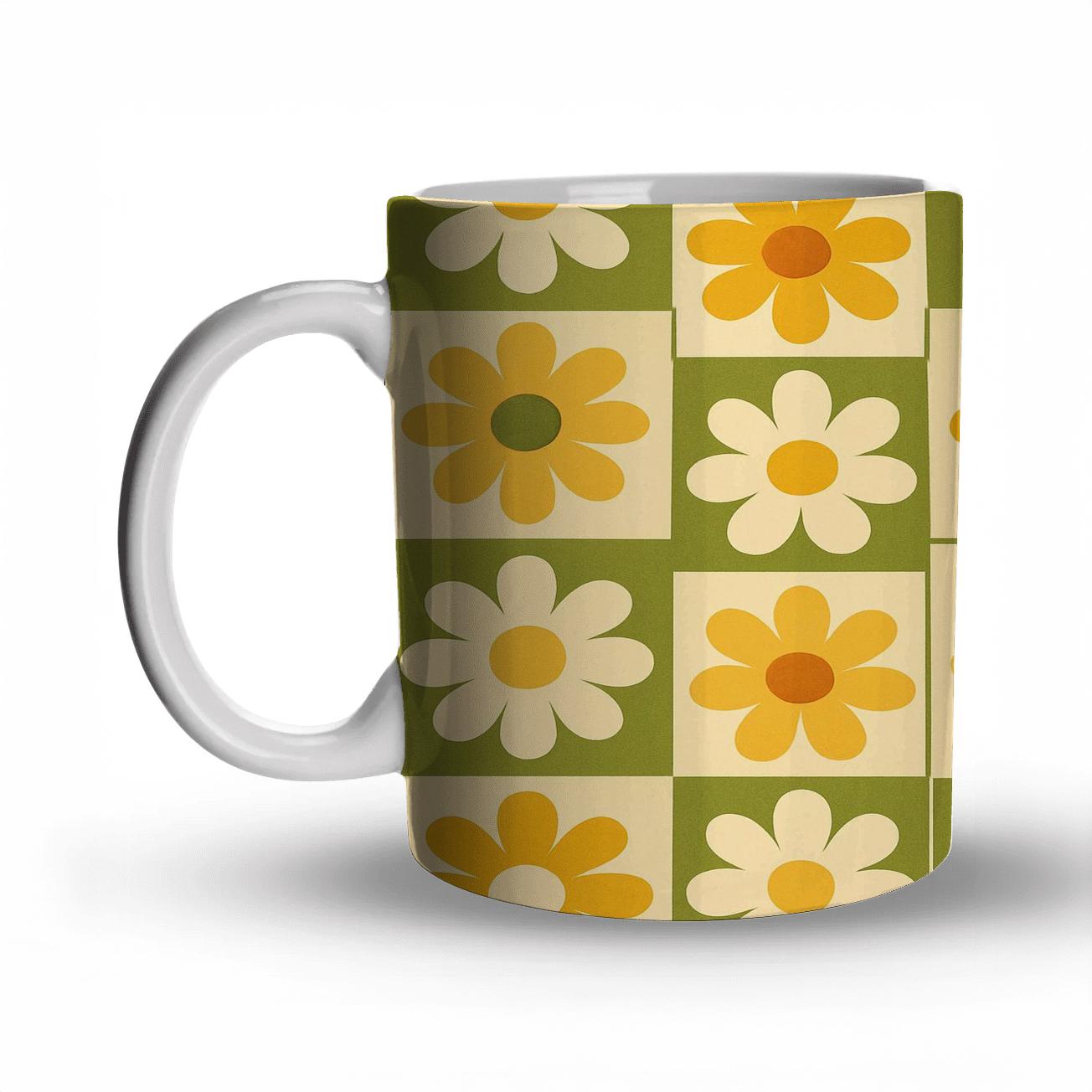Groovy Kitchen Tile Bloom gift mugs for occasions