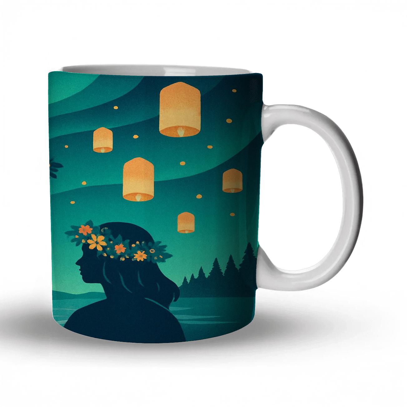 Aurora Lantern Solstice Weave gift mugs for occasions