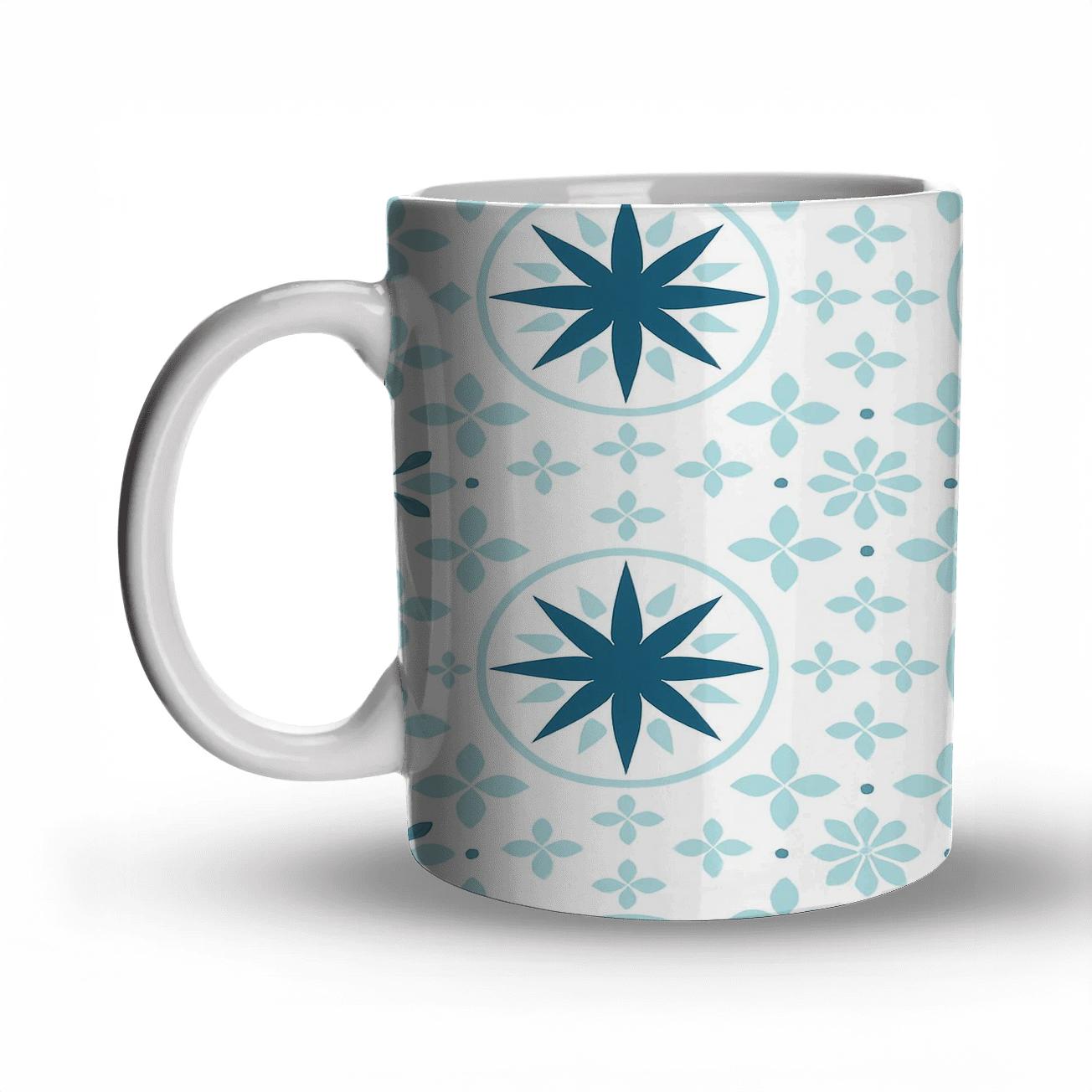 Arctic Compass Petal Lattice gift mugs for occasions
