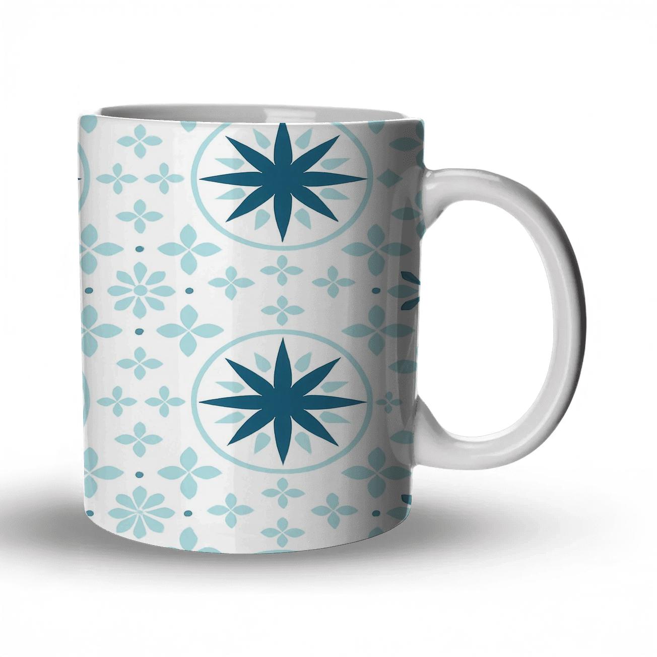 Arctic Compass Petal Lattice gift mugs for occasions