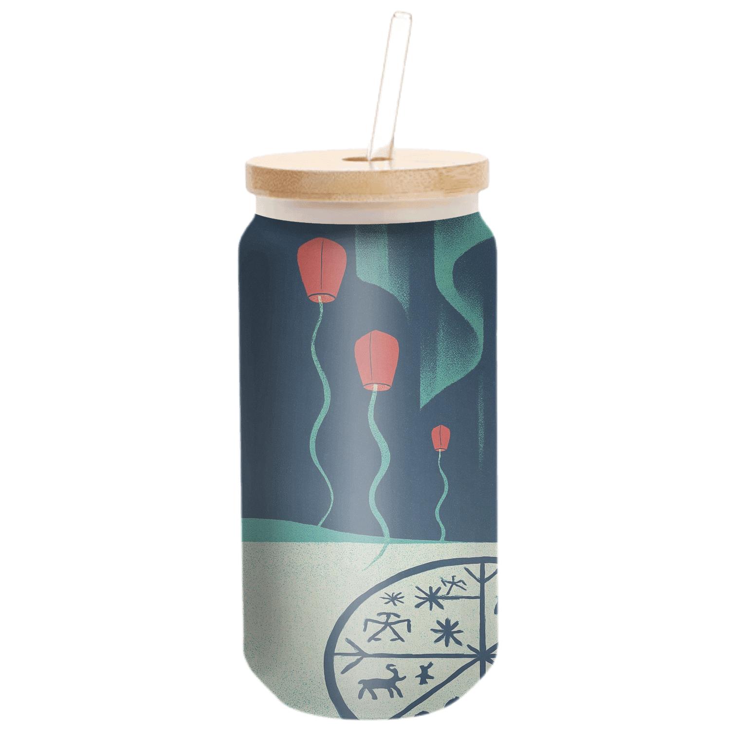 Aurora Drum Lanterns Arctic Fusion Festival insulated glass vessels