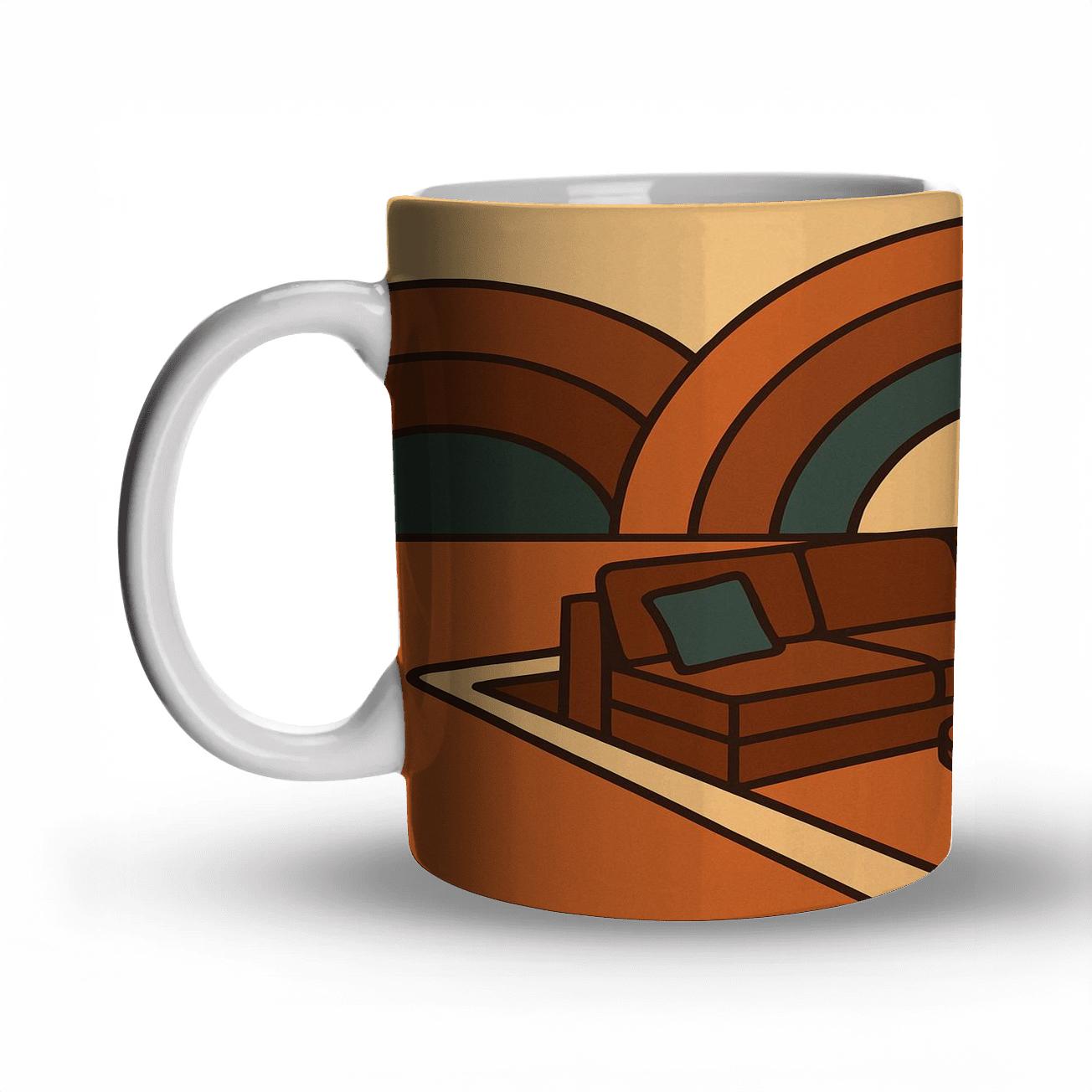 Sunken Lounge Arc Horizon ceramic coffee mugs