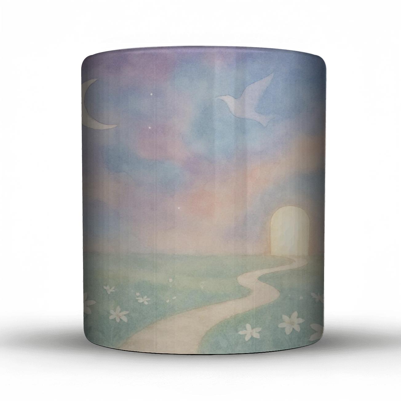 Pilgrim Path Through The Nebula Garden novelty coffee mugs