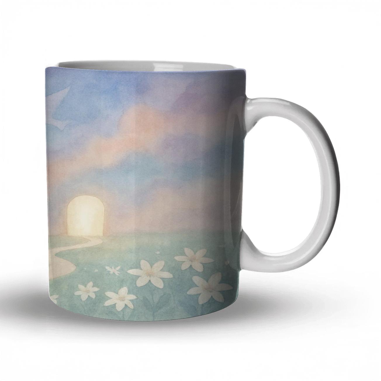 Pilgrim Path Through The Nebula Garden novelty coffee mugs