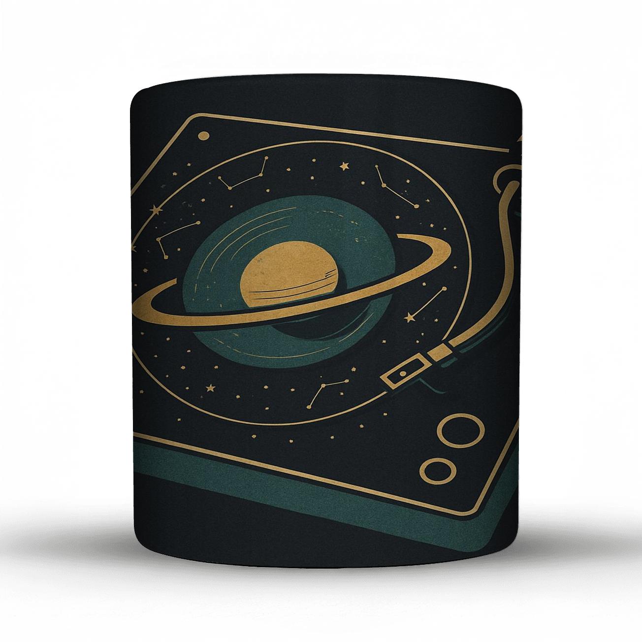 Cosmic Turntable Orbit Ritual personalized mugs