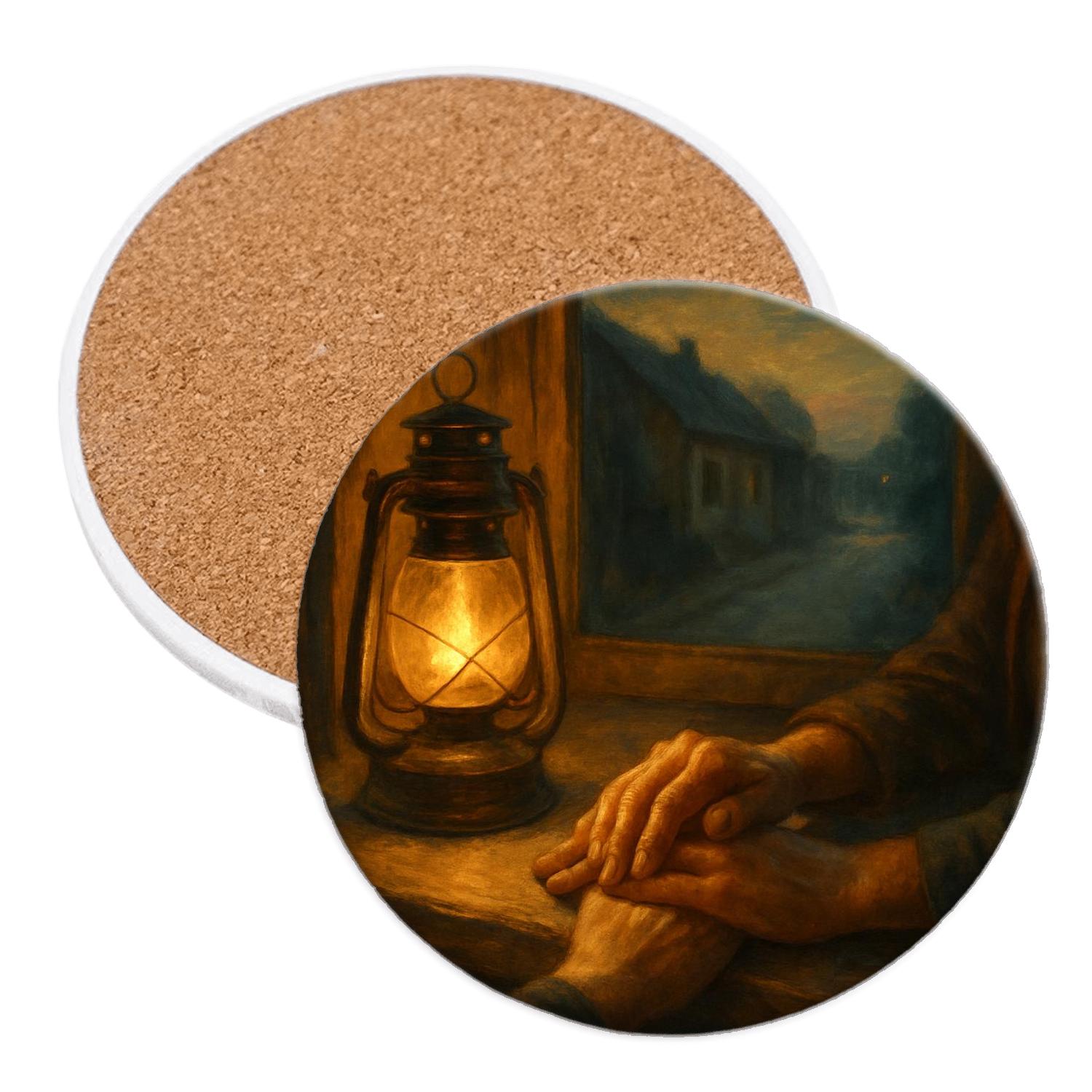 Lantern In The Window Of Every Year personalized drink coasters