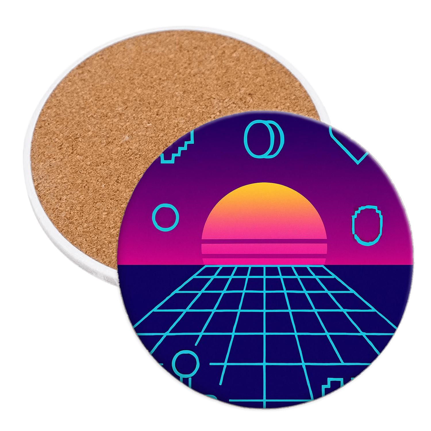 Arcade Horizon Grid stone coaster collections