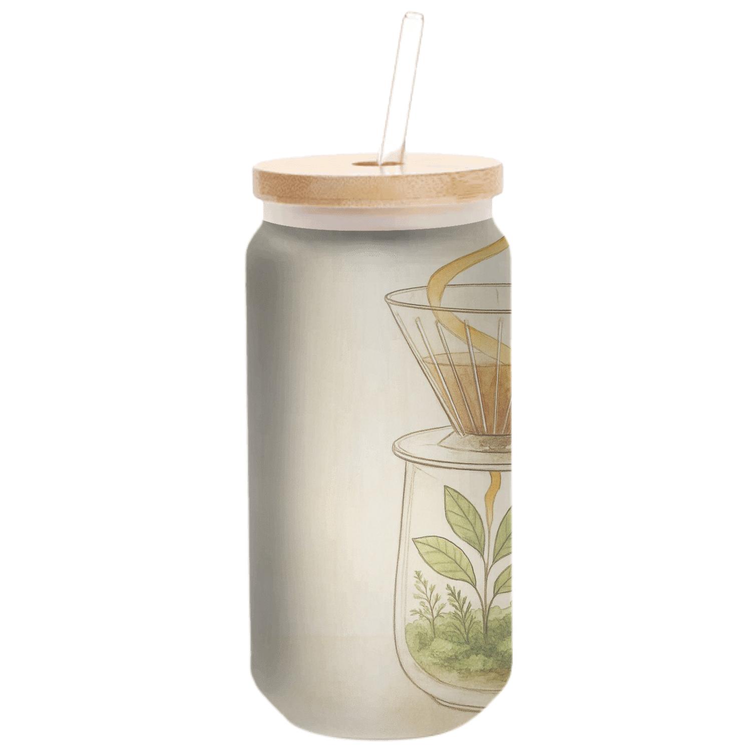 Sunlit Pour Over Terrarium premium crystal drinkware