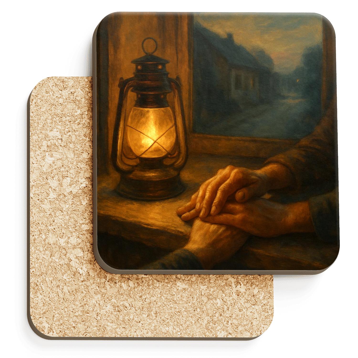 Lantern In The Window Of Every Year custom engraved coasters