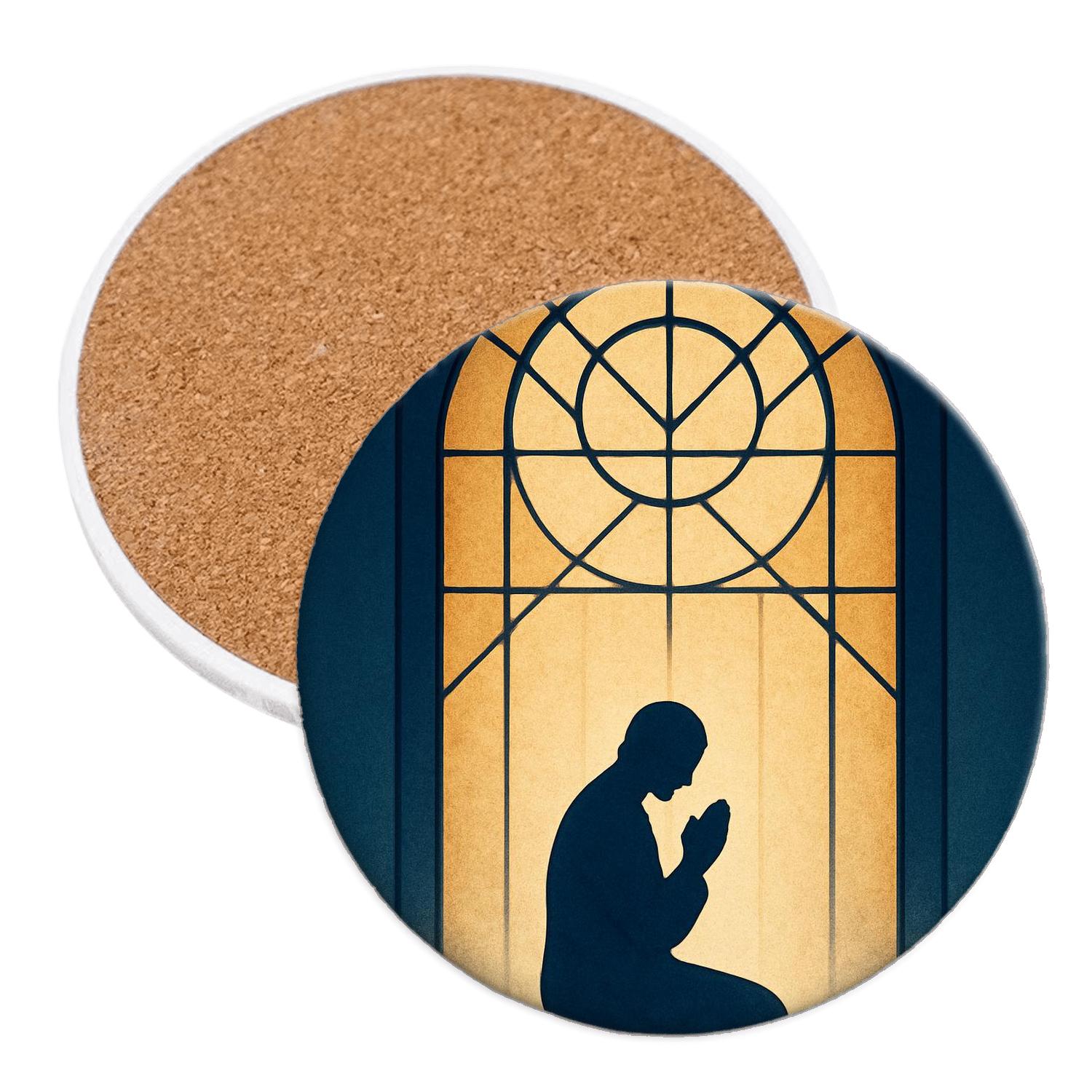 Sanctuary Window Of Quiet Grace cork coaster sets