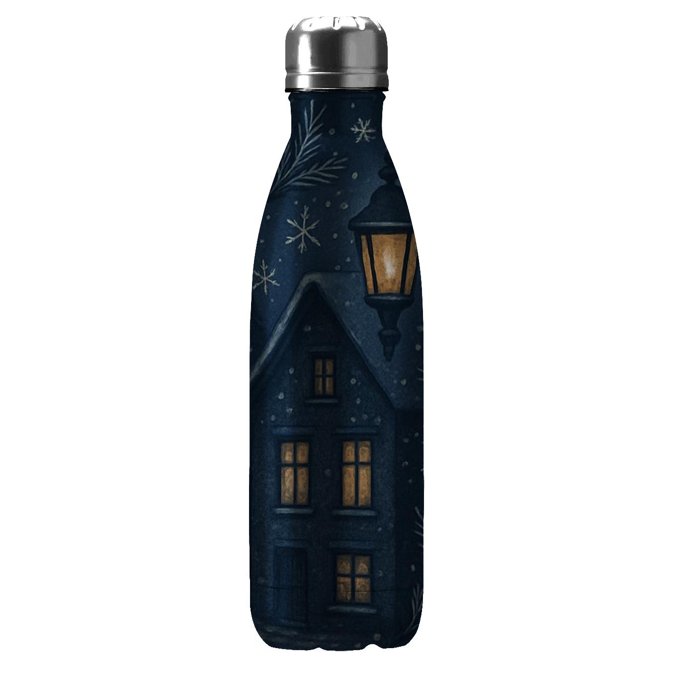 Winter Lantern Snowfall decorative water bottles