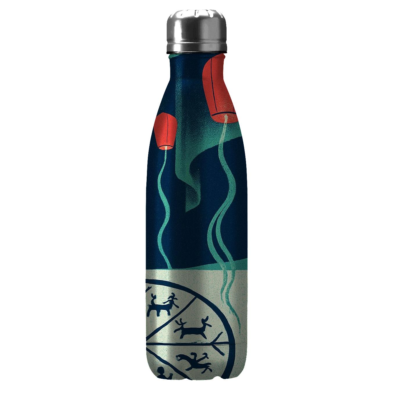 Aurora Drum Lanterns Arctic Fusion Festival travel water bottles