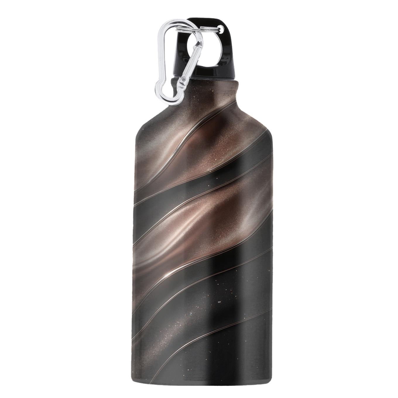Rose Gold Glitter Runway Ripples portable sports bottles