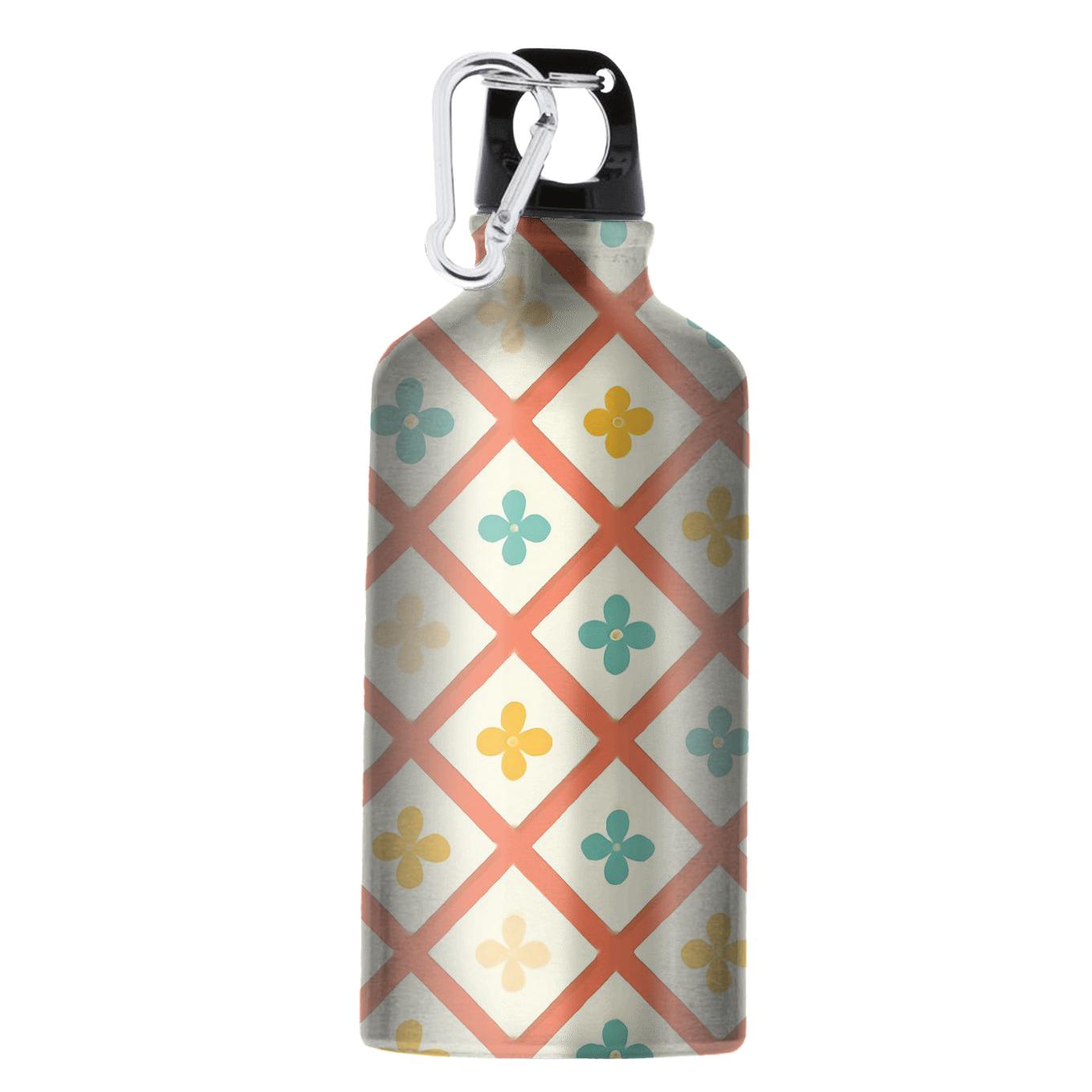 Citrus Lattice Petal Mosaic athletic sports bottles