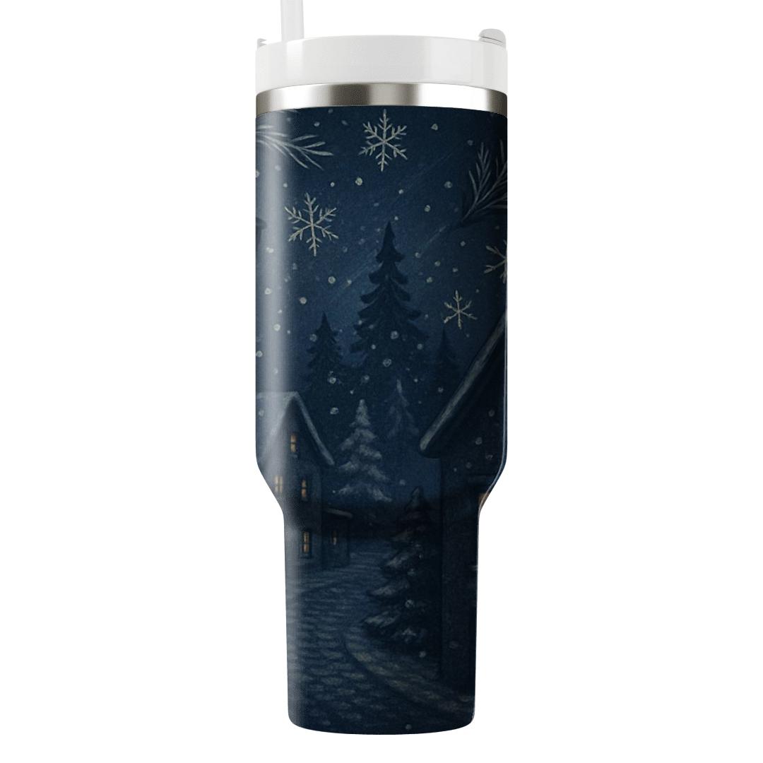 Winter Lantern Snowfall personalized tumblers