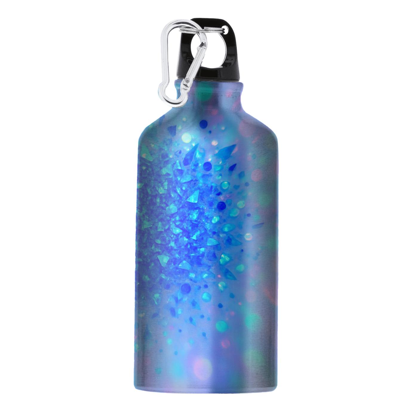Electric Sapphire Prism Confetti Glow portable sports bottles