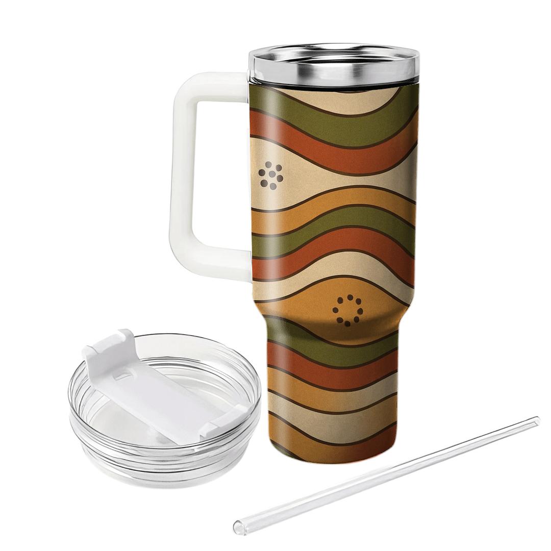 Sunken Lounge Wave Lines custom tumblers