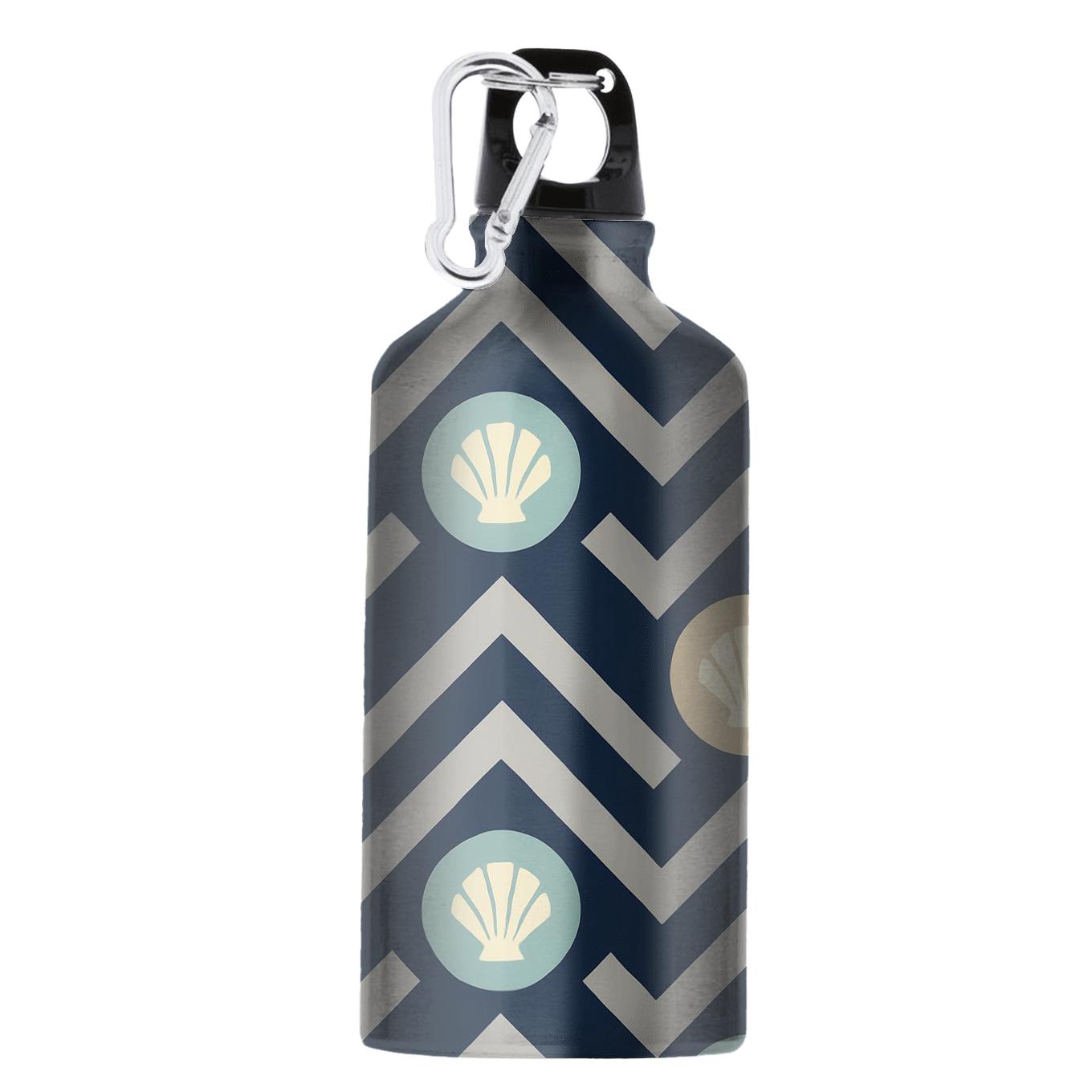 Midnight Zigzag Shell Medallions sports bottles for gifts