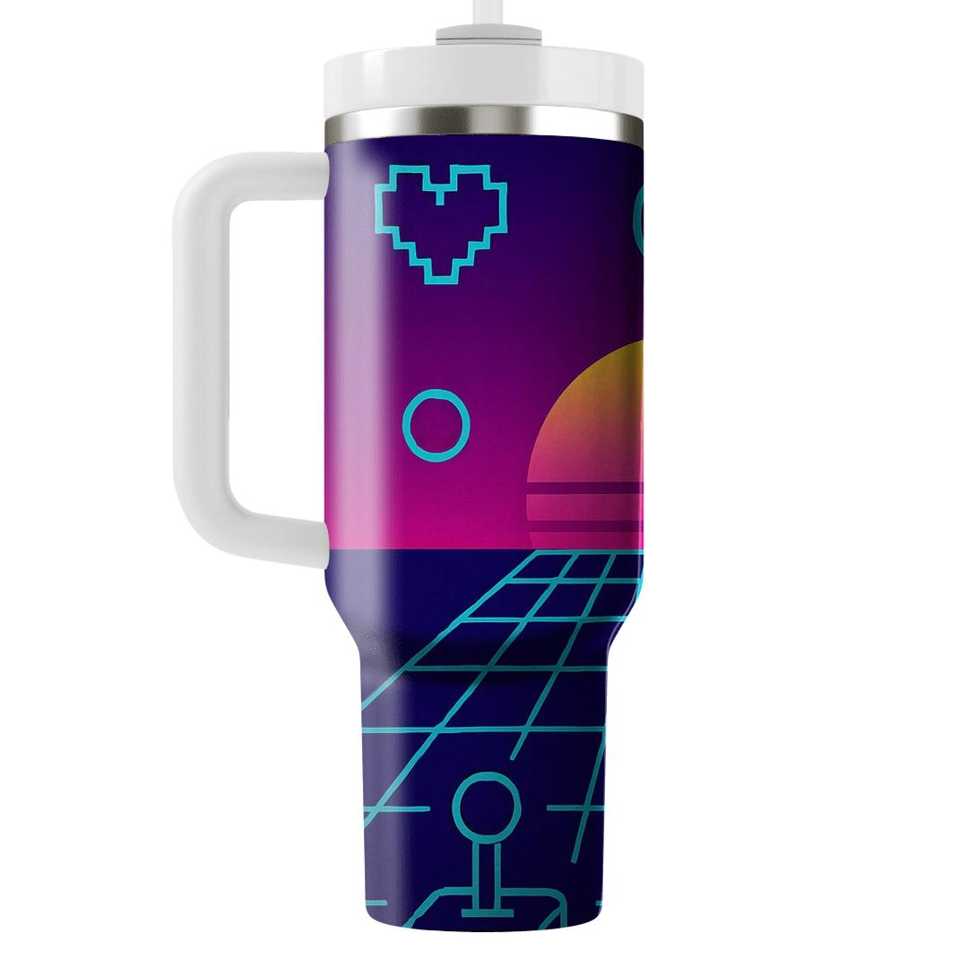 Arcade Horizon Grid decorative tumblers
