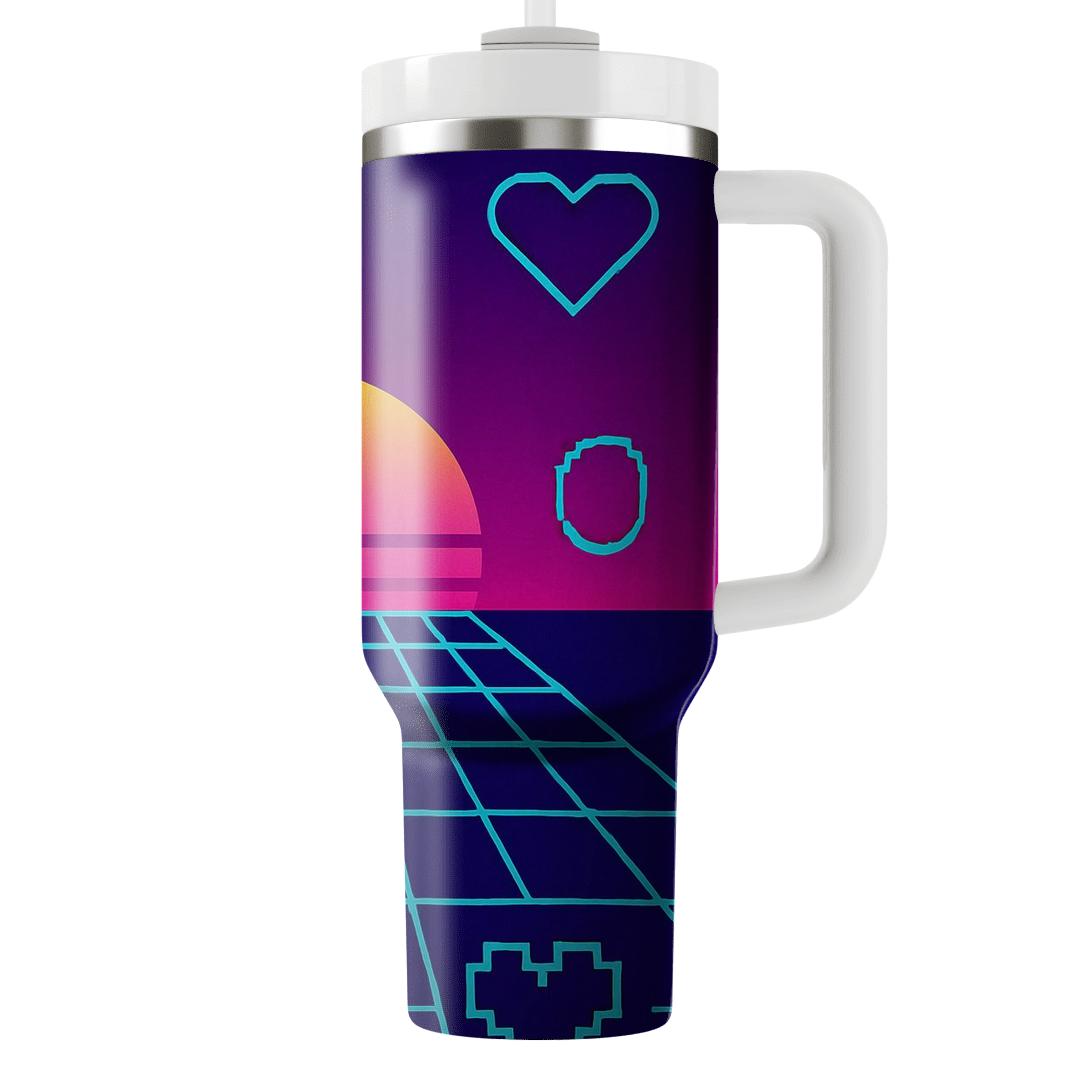 Arcade Horizon Grid decorative tumblers