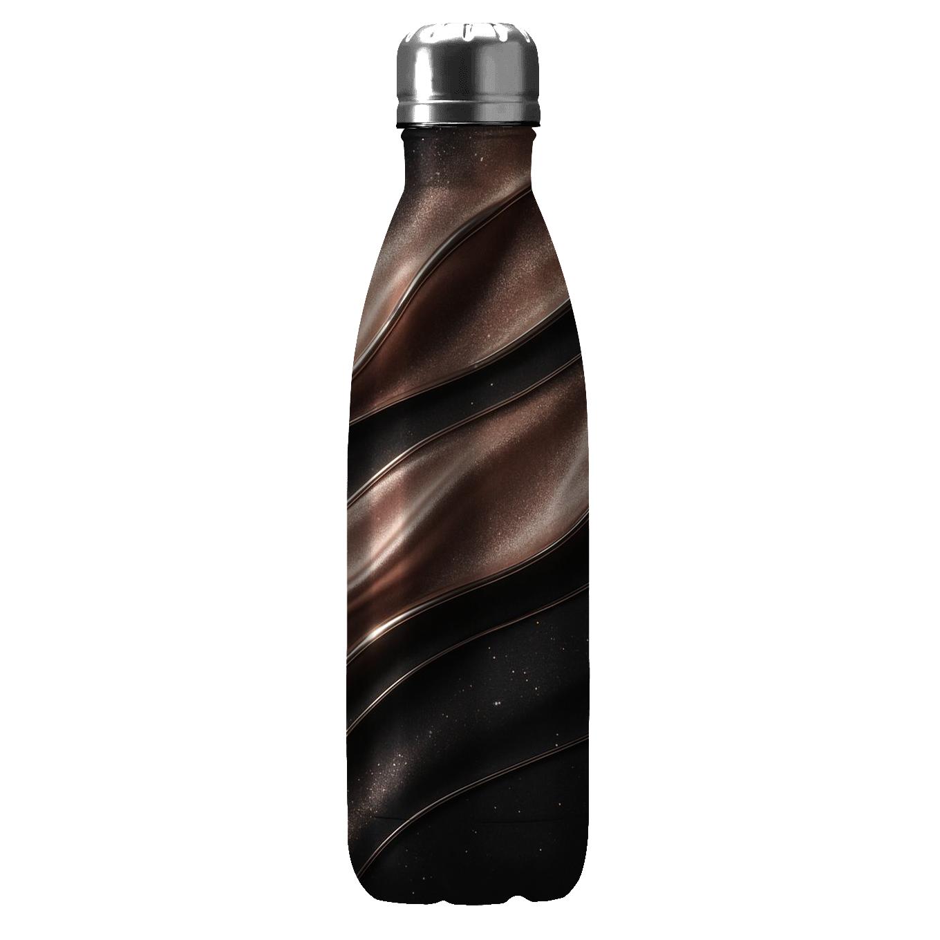 Rose Gold Glitter Runway Ripples water bottle cups