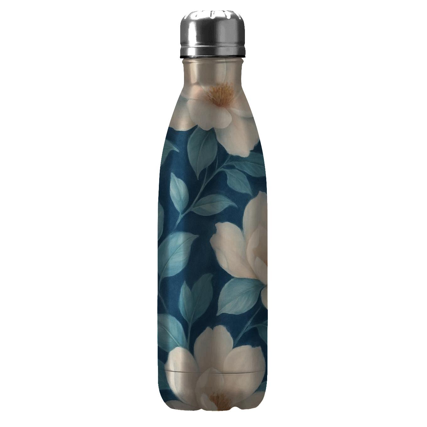 Moonlit Magnolia Veil water bottles with lids
