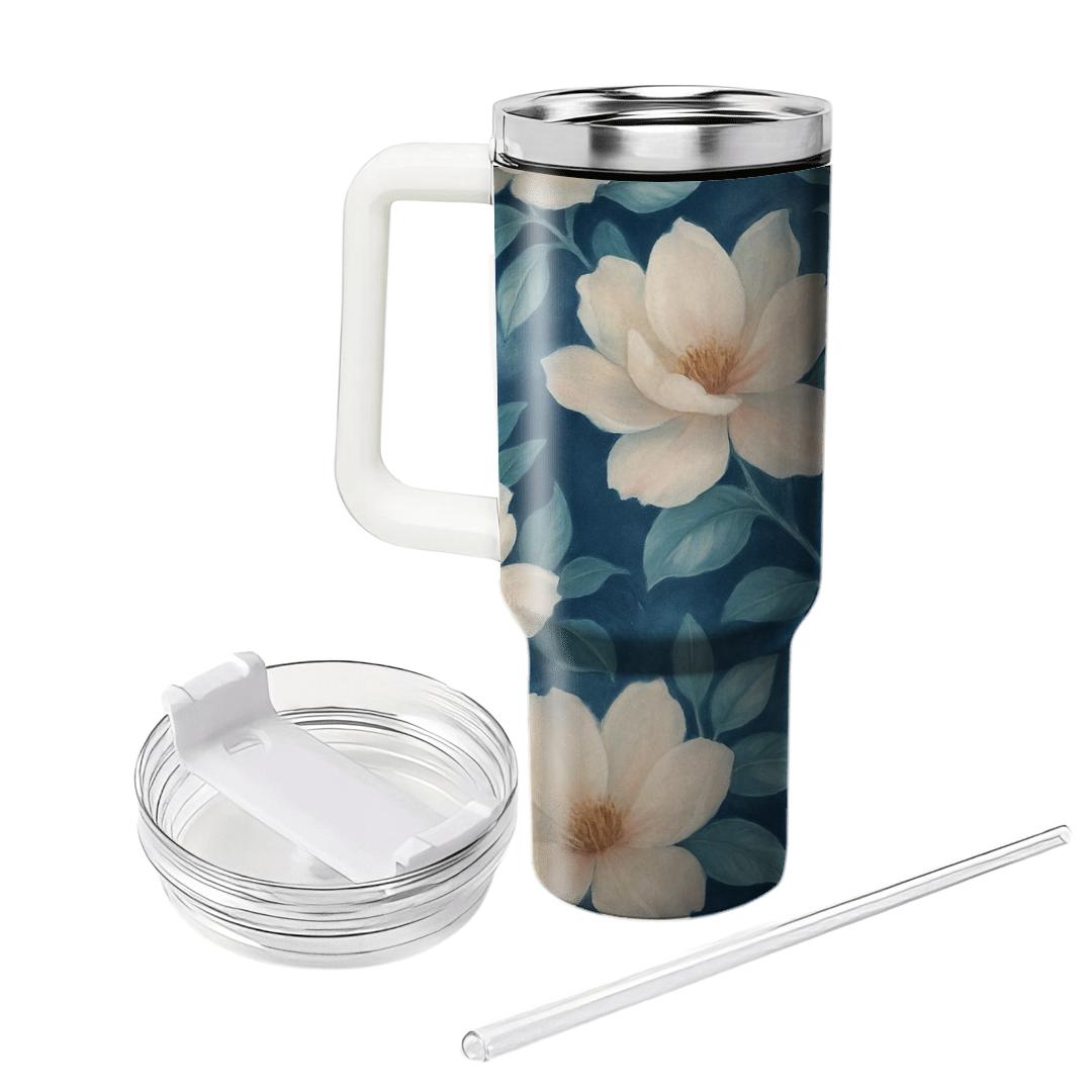 Moonlit Magnolia Veil unique tumblers
