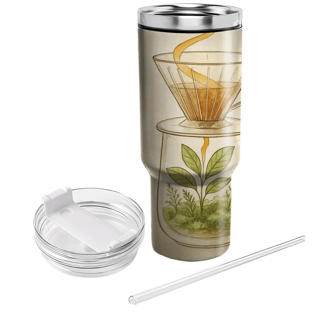 Sunlit Pour Over Terrarium decorative tumblers