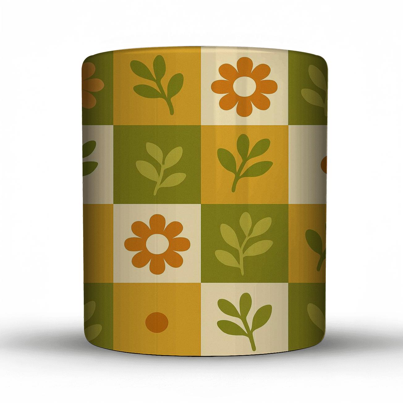 Groovy Kitchen Tile Botanicals novelty coffee mugs