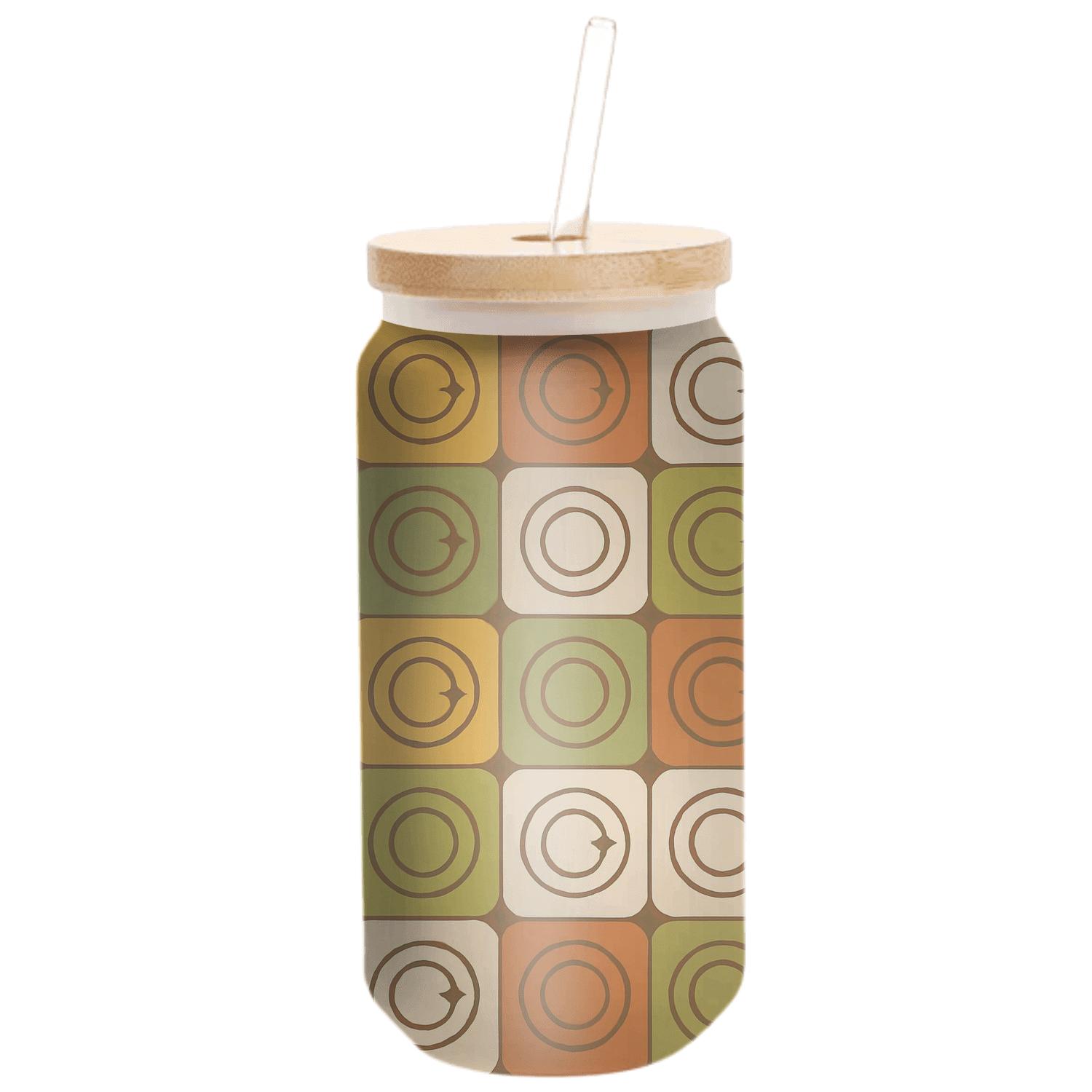 Groovy Orbit Tiles artisan blown glass drinkware