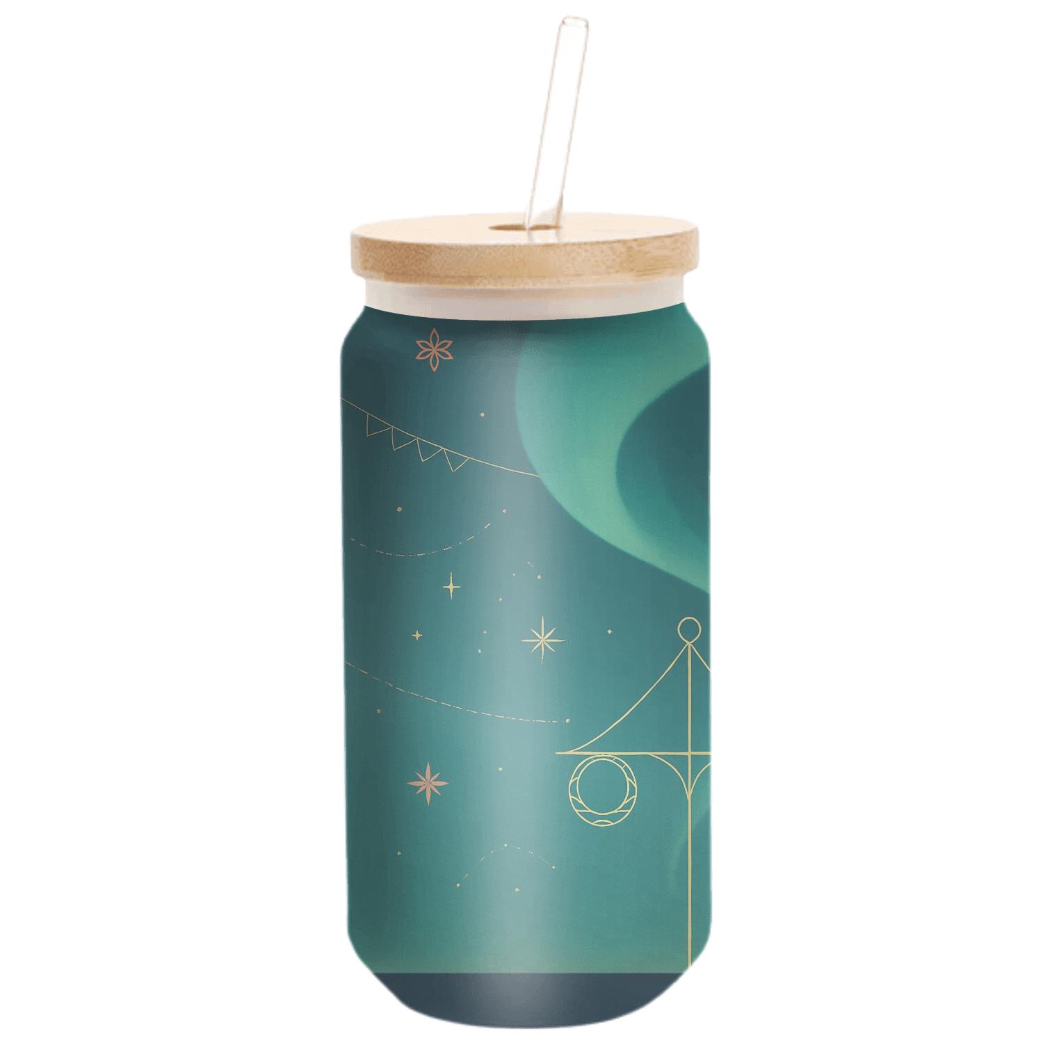 Aurora Ribbon Maypole artisan blown glass drinkware