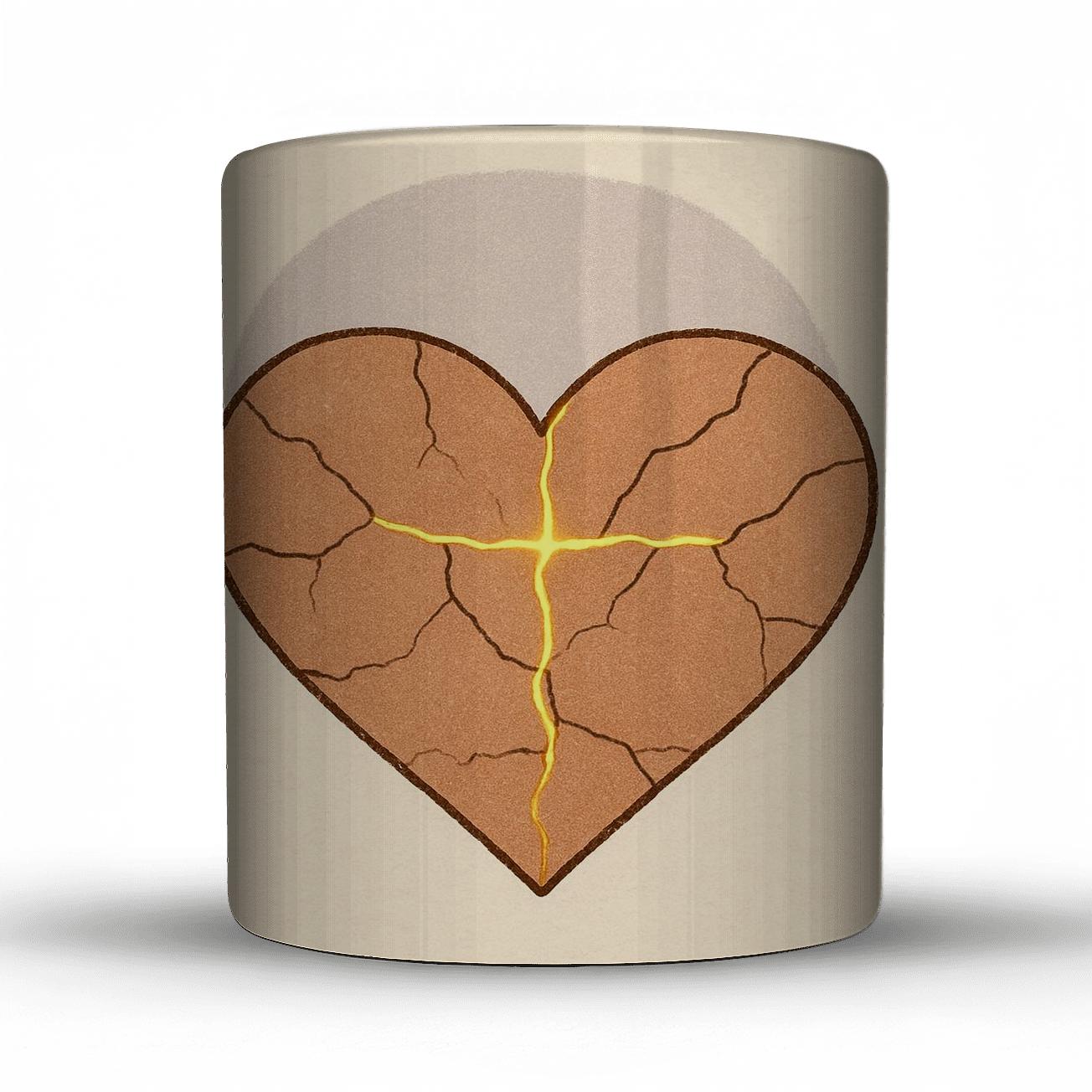 Kintsugi Heart Of Grace ceramic coffee mugs