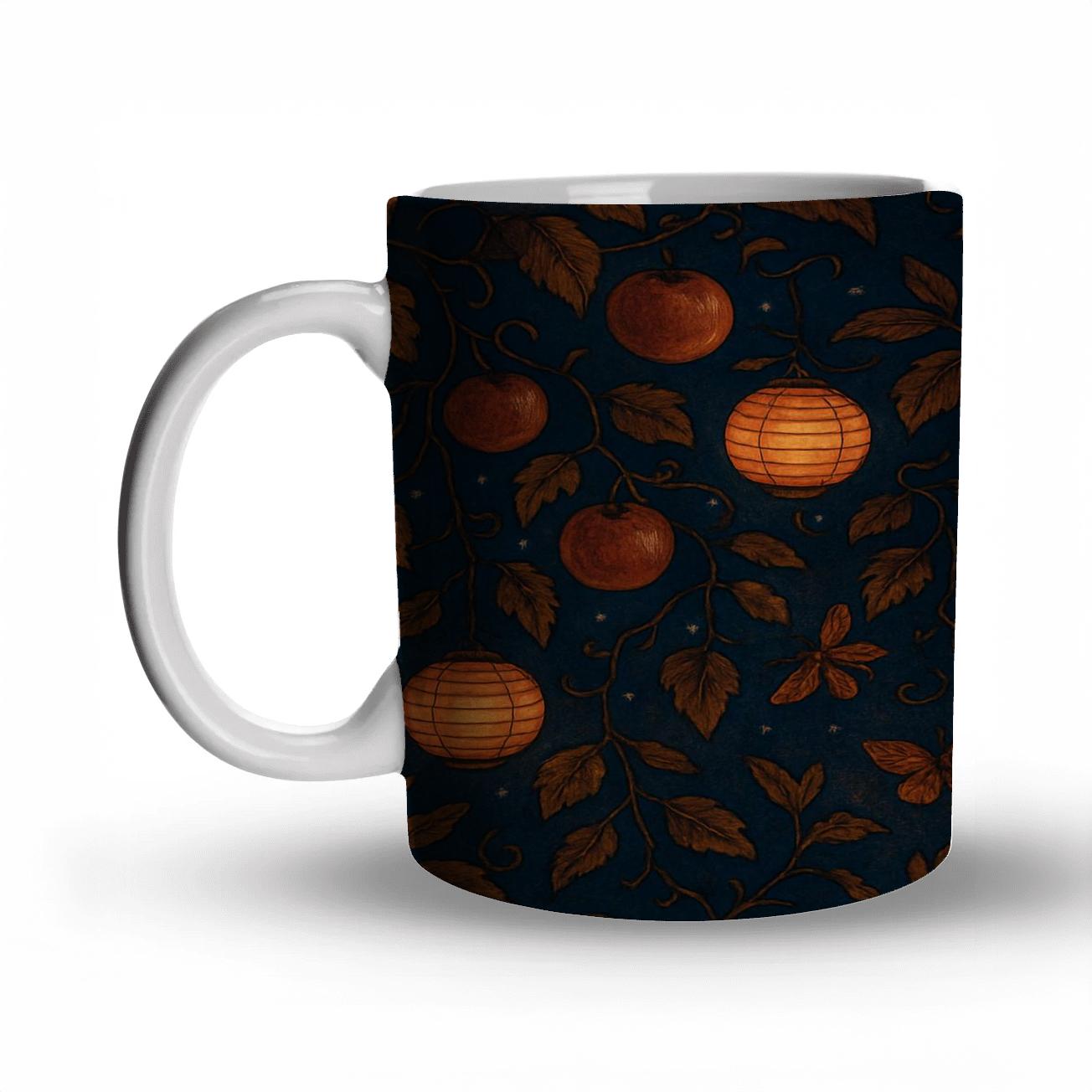 Autumn Lantern Orchard Night personalized mugs
