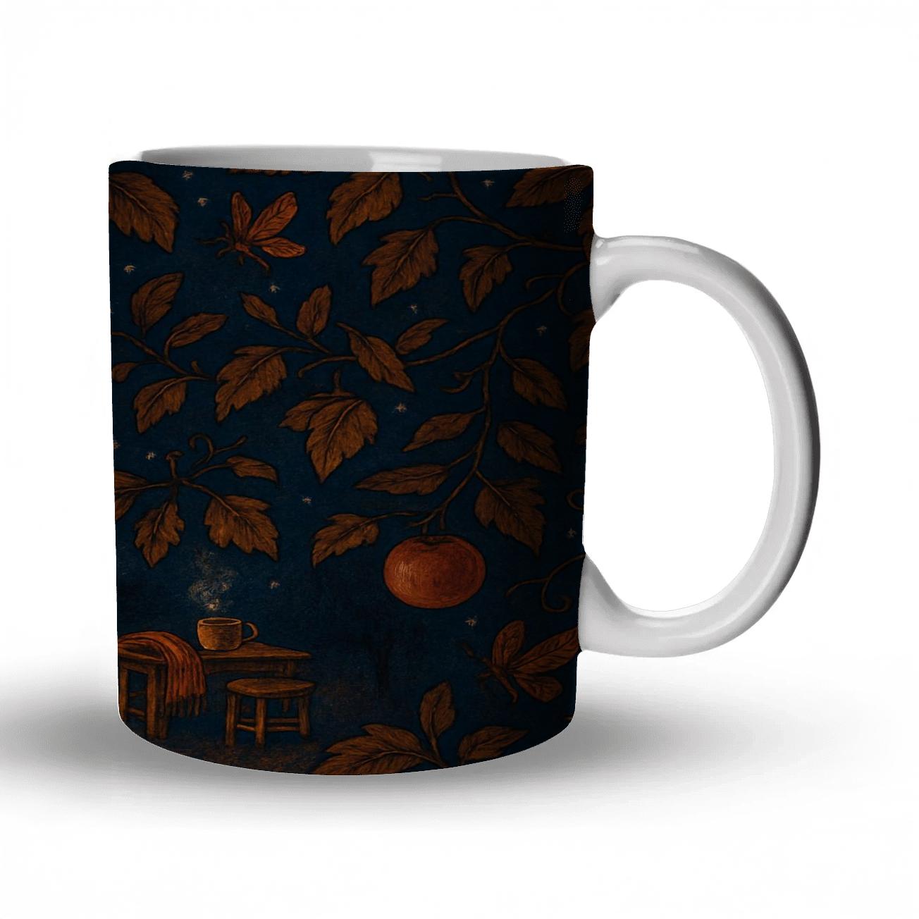 Autumn Lantern Orchard Night personalized mugs