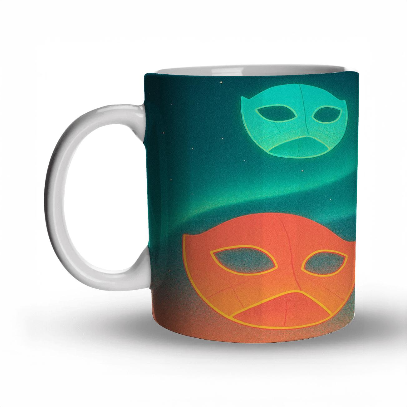 Lantern Drift Mask Parade Aurora decorative mug sets