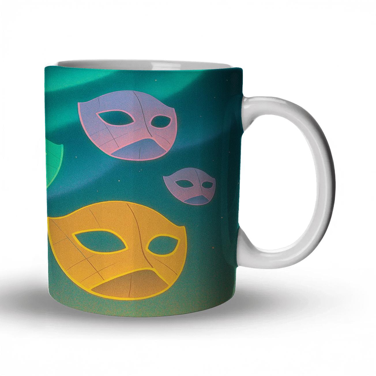 Lantern Drift Mask Parade Aurora decorative mug sets