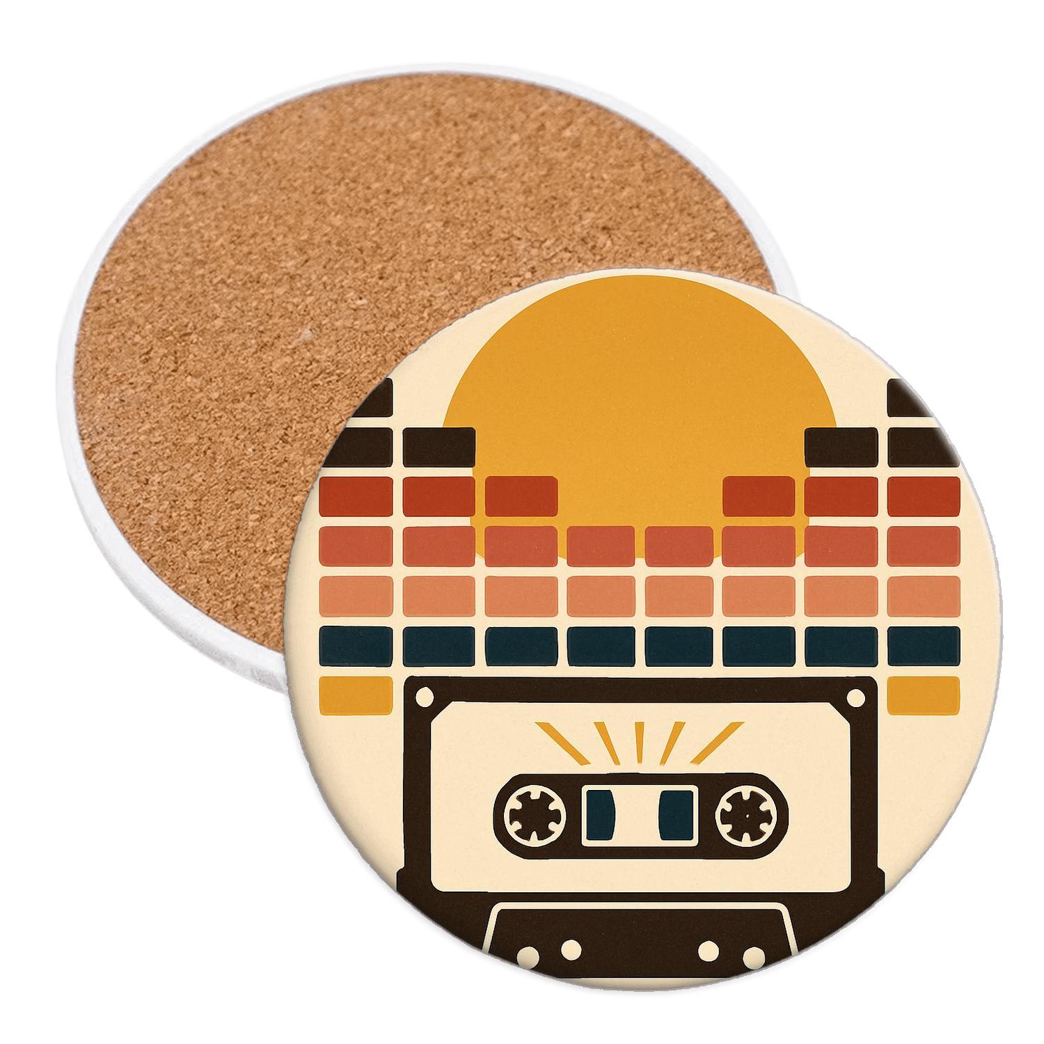 Sunbeam Cassette Horizon custom engraved coasters